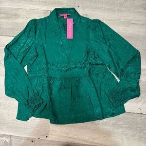 NWT Lily Pulitzer Jaylene Longsleeve Jacquard Top sz 4